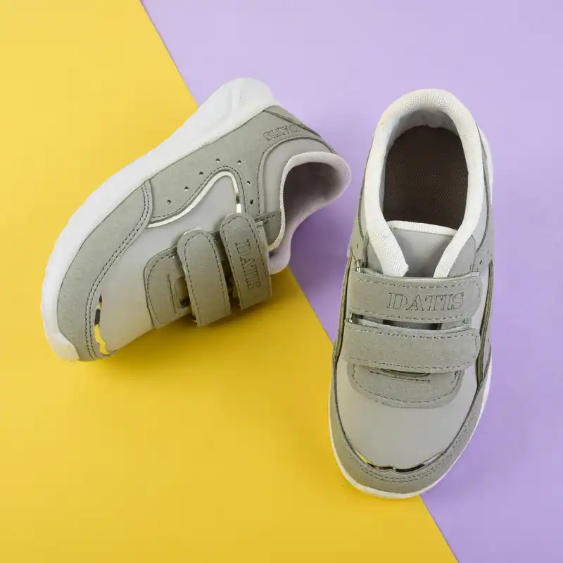 کفش تمرین  مدل آنتونی چسبی GRY.3550