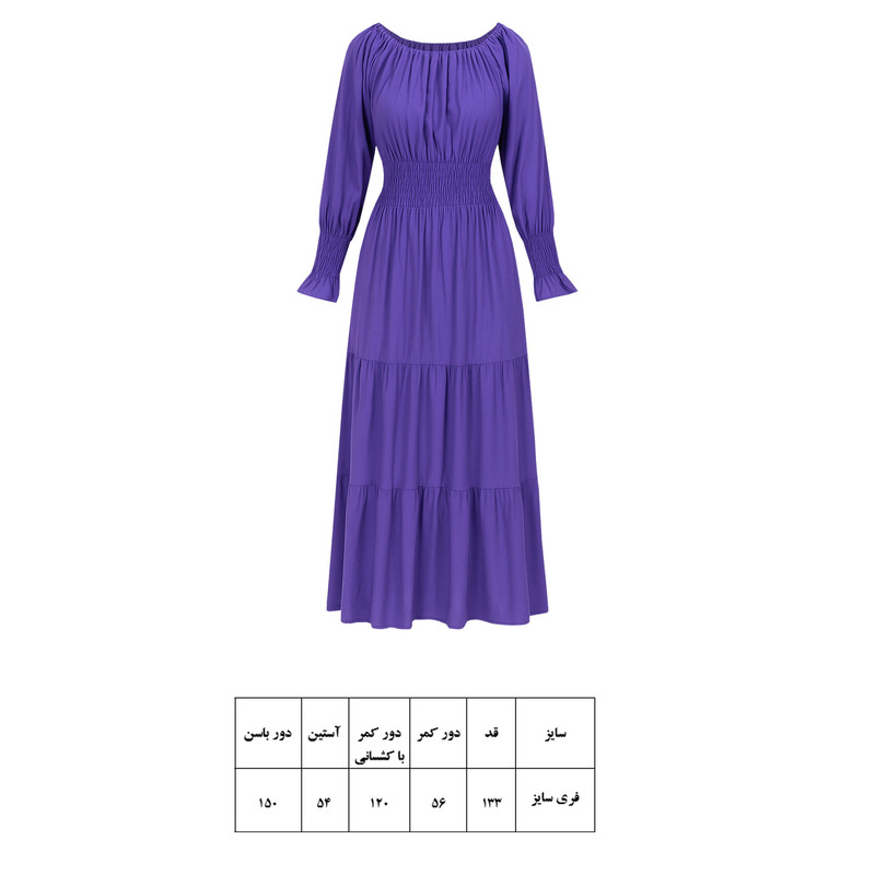 پیراهن ساحلی یقه گرد زنانه مدل سینه کش پهن رنگ بنفش 5 پیراهن ساحلی یقه گرد زنانه مدل سینه کش پهن رنگ بنفش