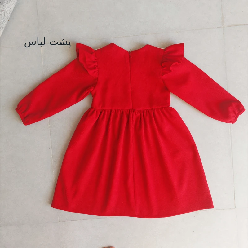 عکس شماره 2 : پیراهن دخترانه مدل یقه ب ب کنافی