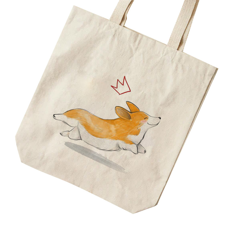 ساک خرید ترمه طراحان ایده مدل سگ خوشحال کد strm1104 - S