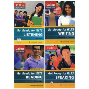 کتاب Get Ready for IELTS اثر جمعی از نویسندگان انتشارات زبان مهر 4 جلدی