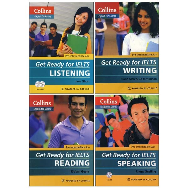 کتاب Get Ready for IELTS اثر جمعی از نویسندگان انتشارات زبان مهر 4 جلدی