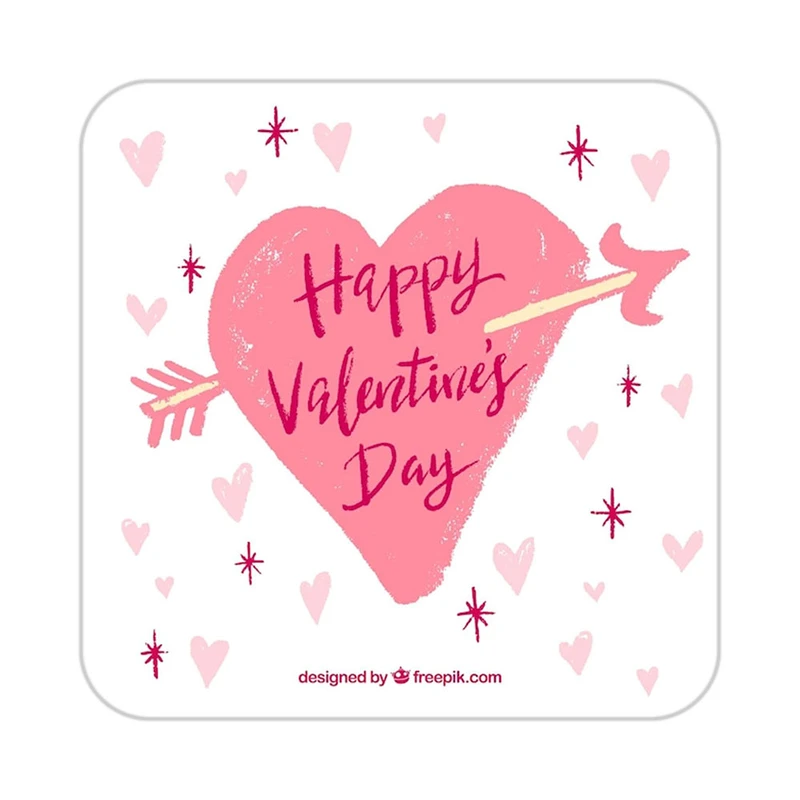 زیر لیوانی کاکتی طرح عاشقانه مدل mp38076