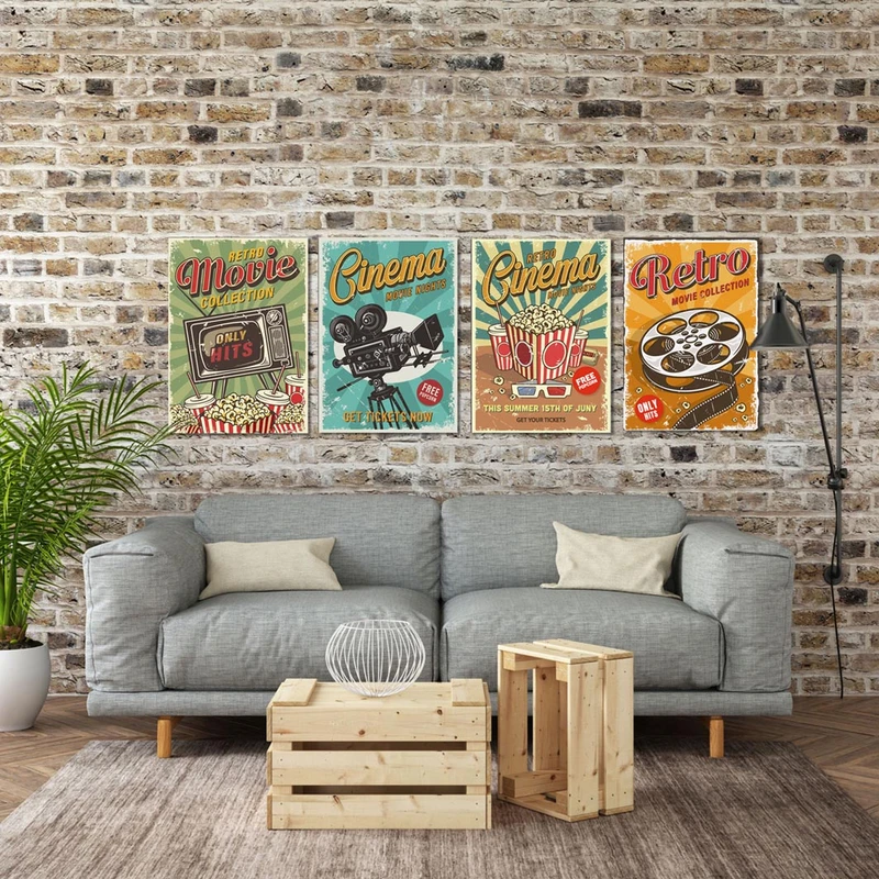 تابلو شاسی طرح Movie مدل AT075 مجموعه چهار عددی