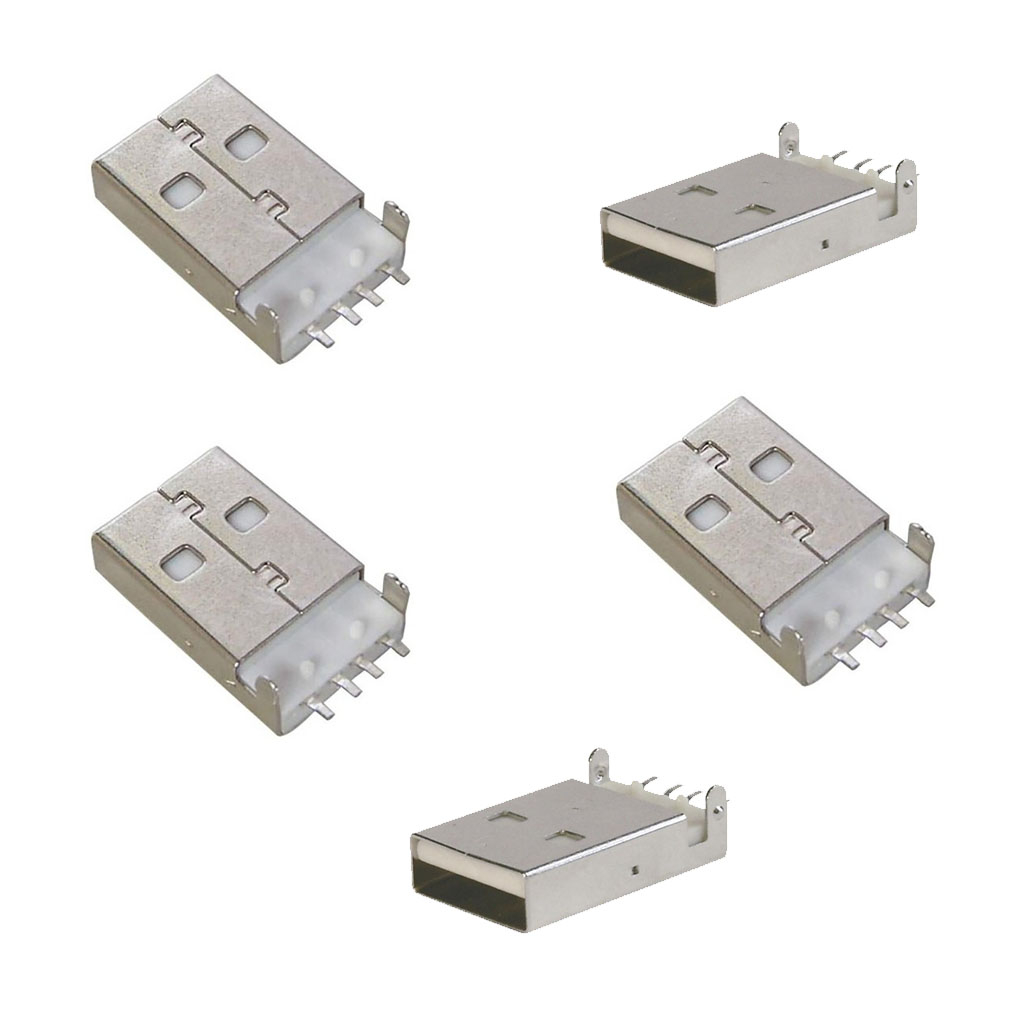 كانكتور نری USB-A مدل SMD بسته 5 عددی