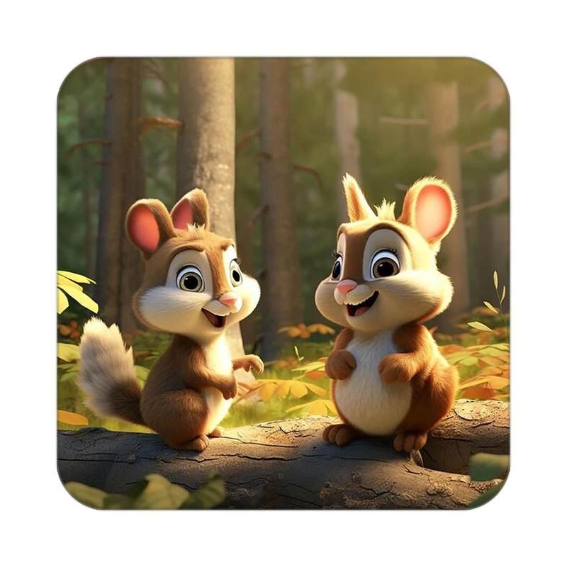 زیر لیوانی کاکتی طرح حیوانات کارتونی مدل mp28710