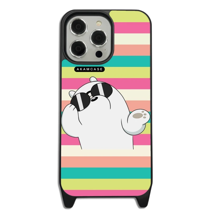 کاور آکام مدل AMCWLA15PROMAX-BARE BEAR11 مناسب برای گوشی موبایل اپل iPhone 15 Pro Max