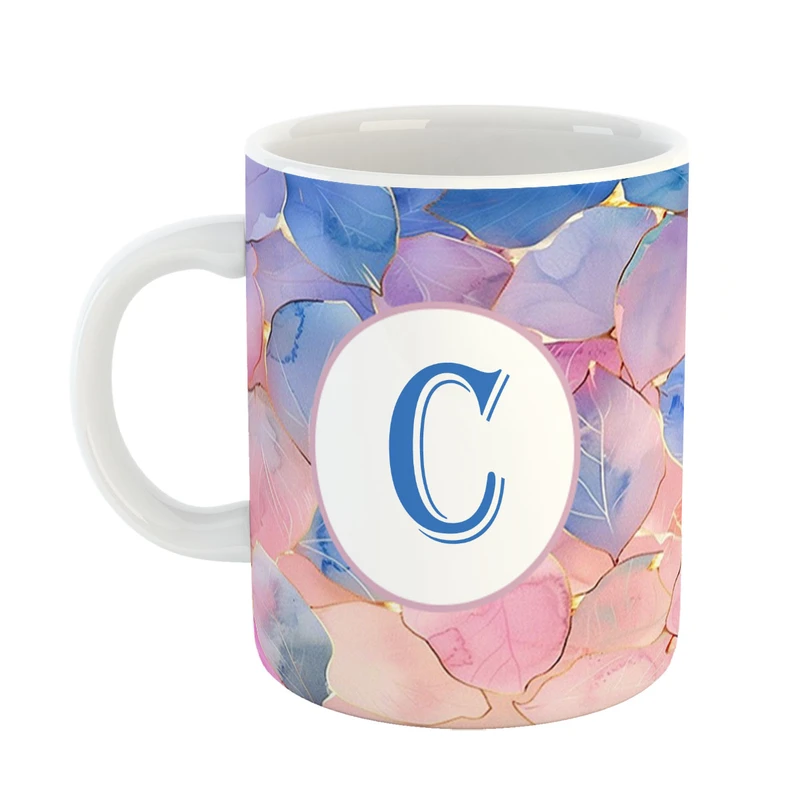 ماگ پادآفرین مدل فانتزی طرح حرف C کد 24