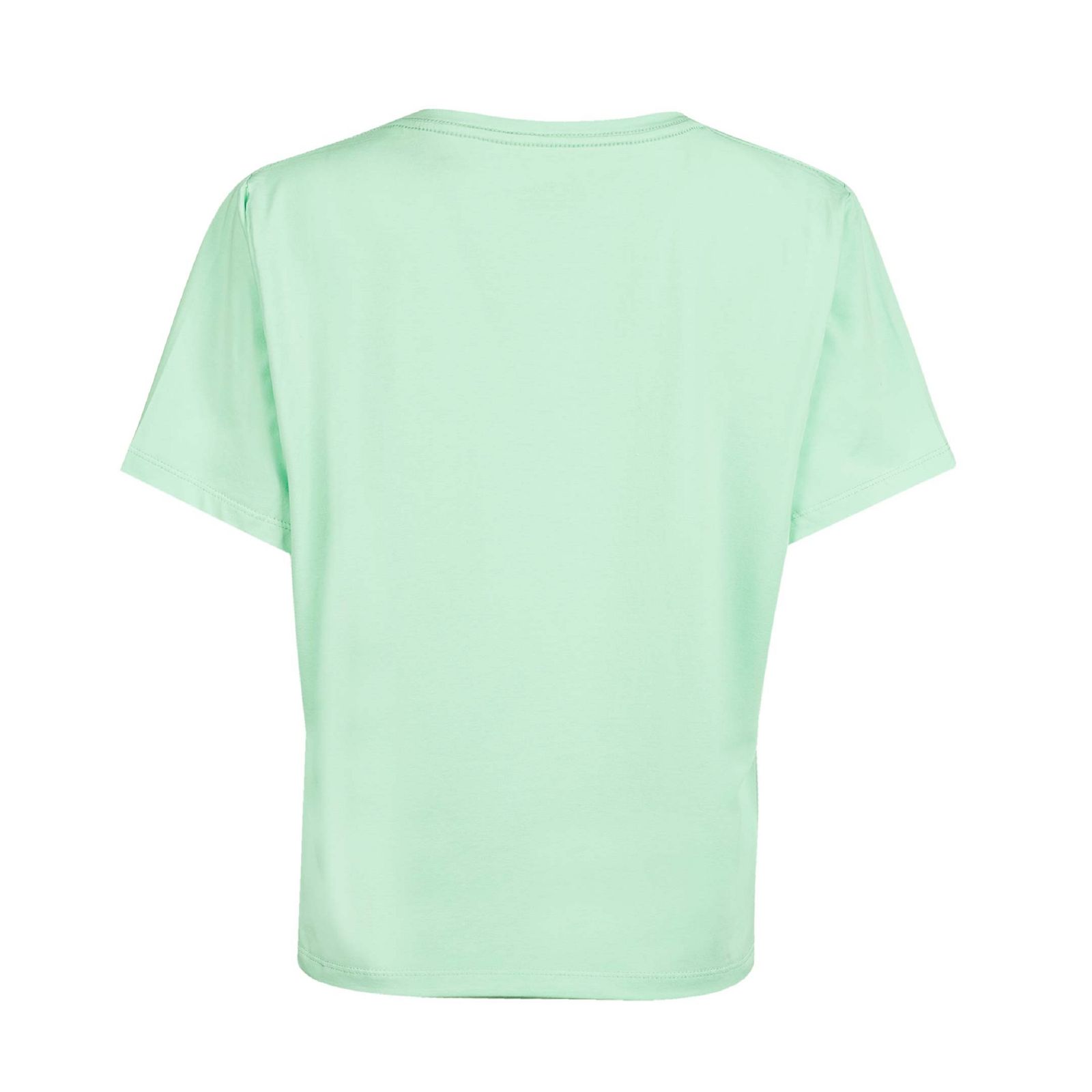 تی شرت آستین کوتاه زنانه جوتی جینز مدل یقه گرد کد 1551257 رنگ سبز روشن -  - 2
