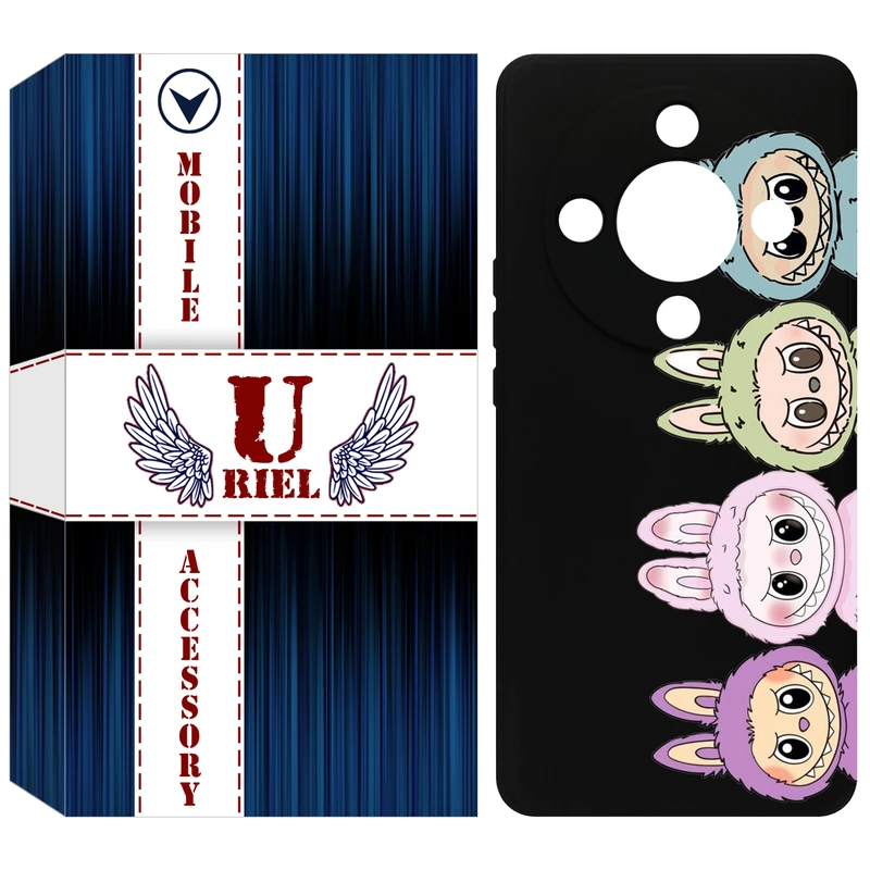 کاور یوریل مدل KSH کد 101 طرح عروسک لبوبو مناسب برای گوشی موبایل آنر X9b / X50 / Magic6 Lite