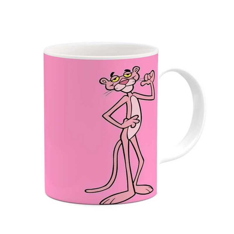 ماگ کاکتی مدل کارتون پلنگ صورتی کد mgh23515