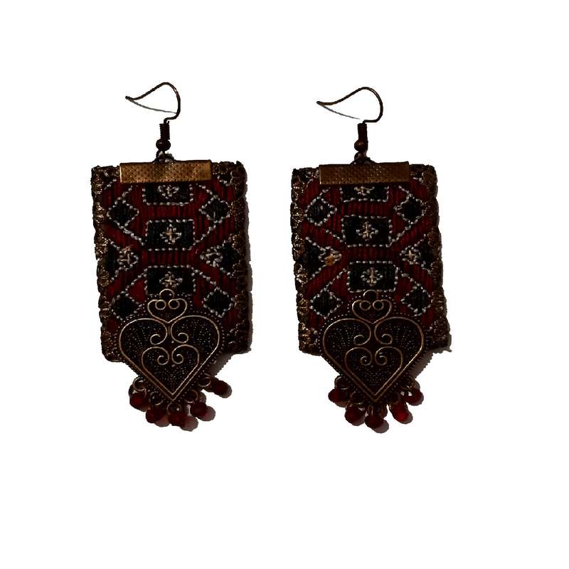 گوشواره سوزن دوزی کد B89