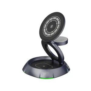 داک شارژ بی سیم مدل CD72 قابل چرخش 3 در 1