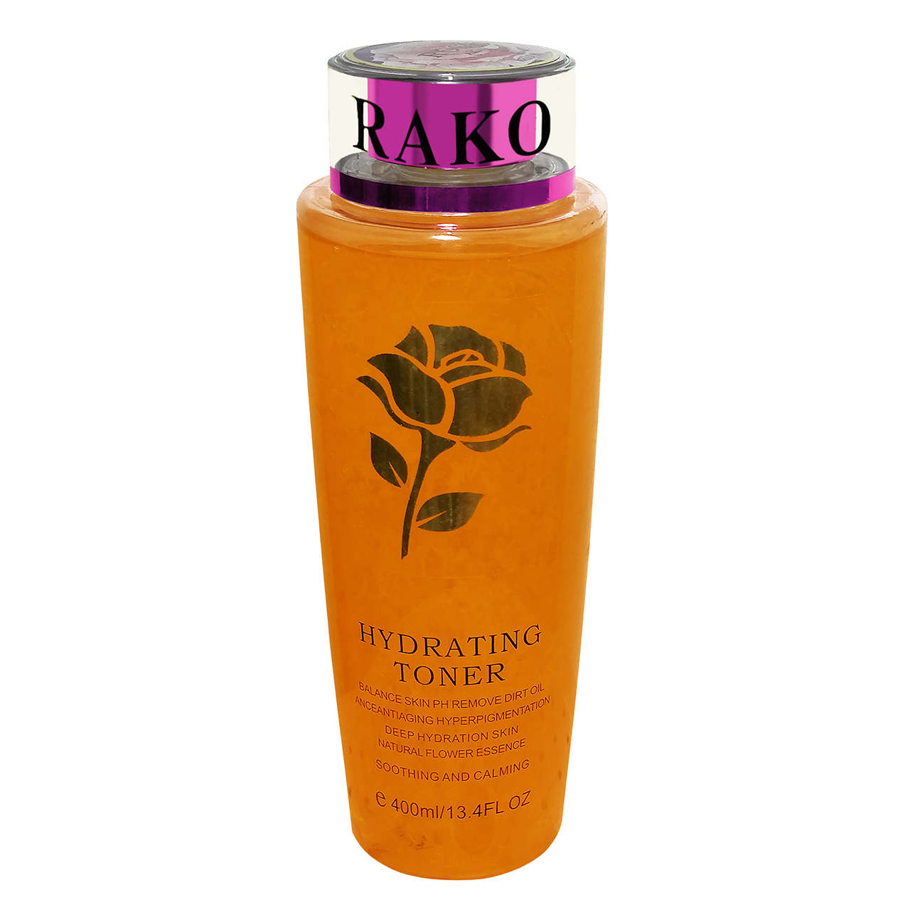 تونر پاک کننده آرایش صورت راکو مدل Rose حجم 400 میلی لیتر