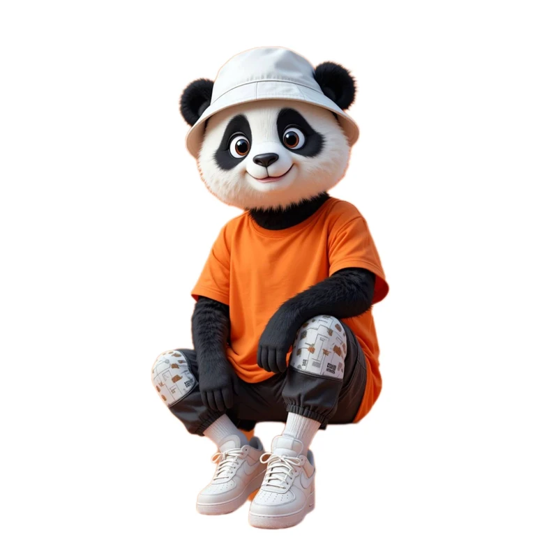 استیکر پارچه و لباس پاد آفرین مدل پاندا کد 81