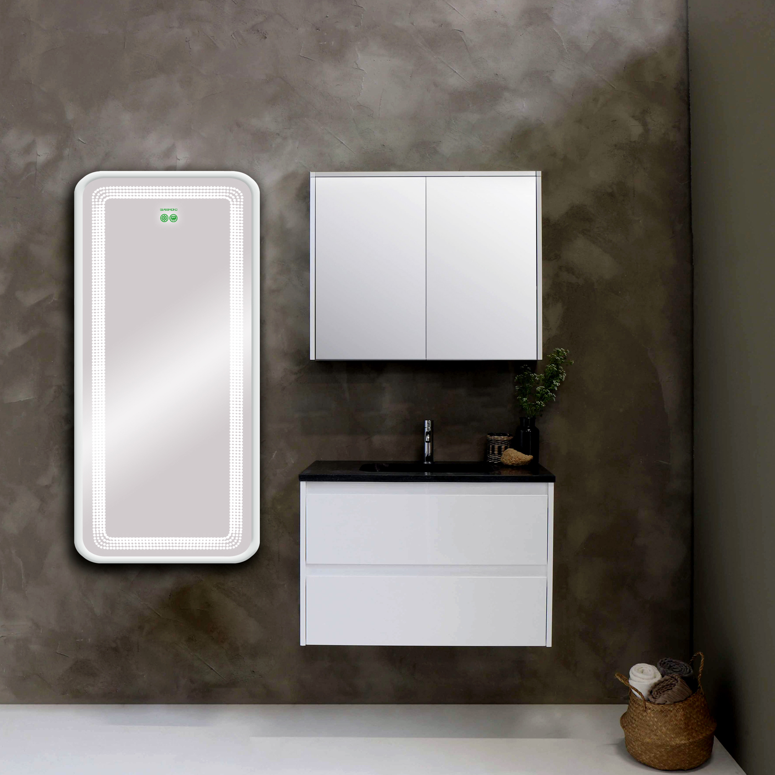 آینه سرویس بهداشتی گلسموند مدل مستطیل آرایشی هوشمند کد VLB111SM آینه سرویس بهداشتی گلسموند مدل مستطیل آرایشی هوشمند کد VLB111SM