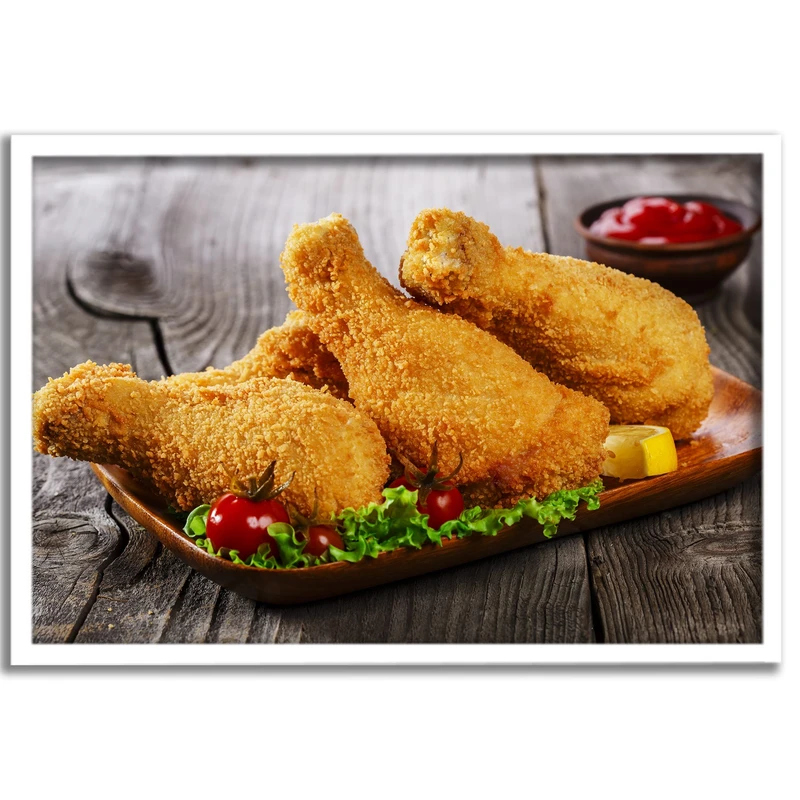 تابلو نوری بکلیت طرح مرغ سوخاری مدل لایت باکس W-S68