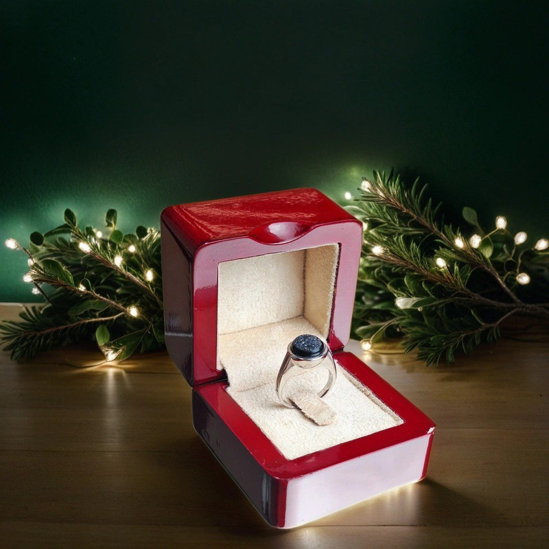 انگشتر نقره زنانه عقیق دروزی مدل PiArte R55-4