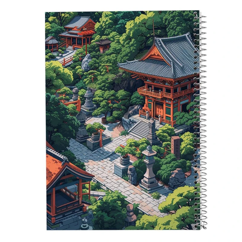 دفتر شطرنجی 50 برگ مدوپد طرح طبیعت کد DF15439