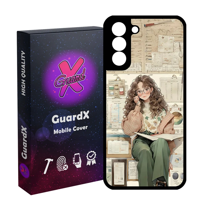 کاور گارد ایکس طرح دخترانه مدل  Glass10718 مناسب برای گوشی موبایل سامسونگ Galaxy S21 FE