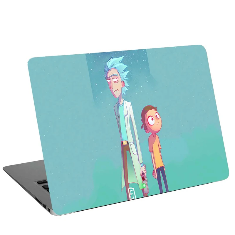 استیکر لپ تاپ طرح rick and morty G-2130 مناسب برای لپ تاپ 15.6 اینچ