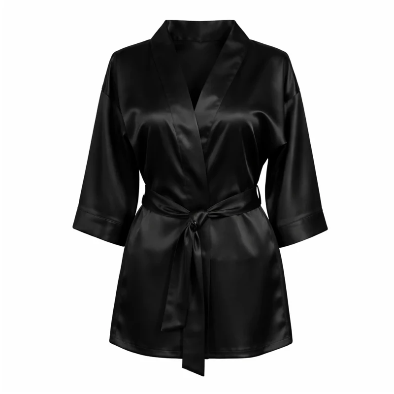 رب دو شامبر زنانه مدل ساتن ابریشم کد A1004