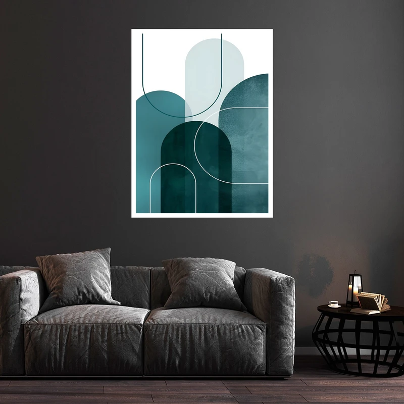 تابلو بکلیت طرح دکوراتیو مینیمال و کلاسیک مدل W-bu5858 فریم سفید