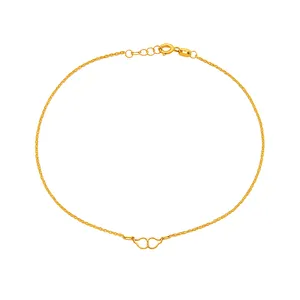 پابند طلا 18 عیار زنانه الهه فرمانیان مدل P 3864