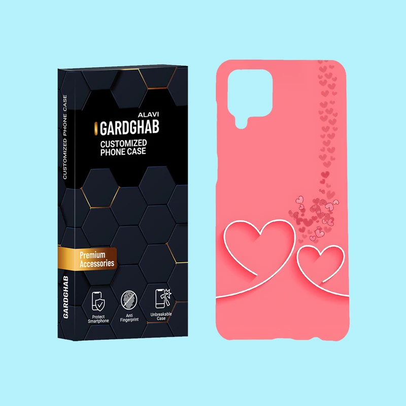 کاور گارد قاب علوی مدل عاشقانه مناسب برای گوشی موبایل سامسونگ Galaxy A12