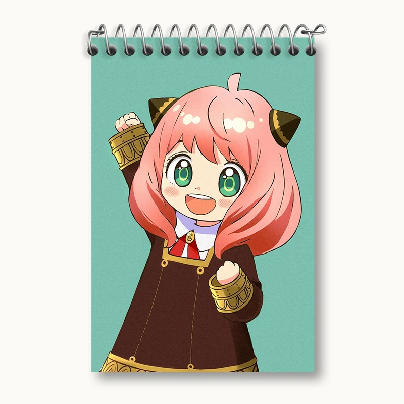 دفتر یادداشت 50 برگ خندالو مدل آنیا فورجر انیمه اسپای ایکس کد F2834