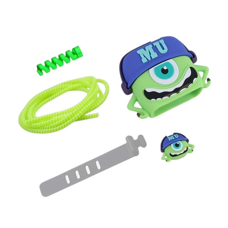 محافظ شارژر دیواری طرح مایک مدل MIK66 به همراه محافظ کابل شارژ مناسب برای شارژر شیائومی 33 وات دو پین بسته 5 عددی 