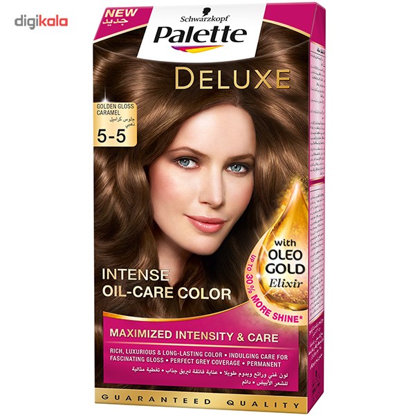کیت رنگ مو پلت سری Deluxe مدل Golden Gloss Caramel شماره 5-5