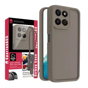 Spartan Silicone Puffer Strap Case for Honor X7C with Strap