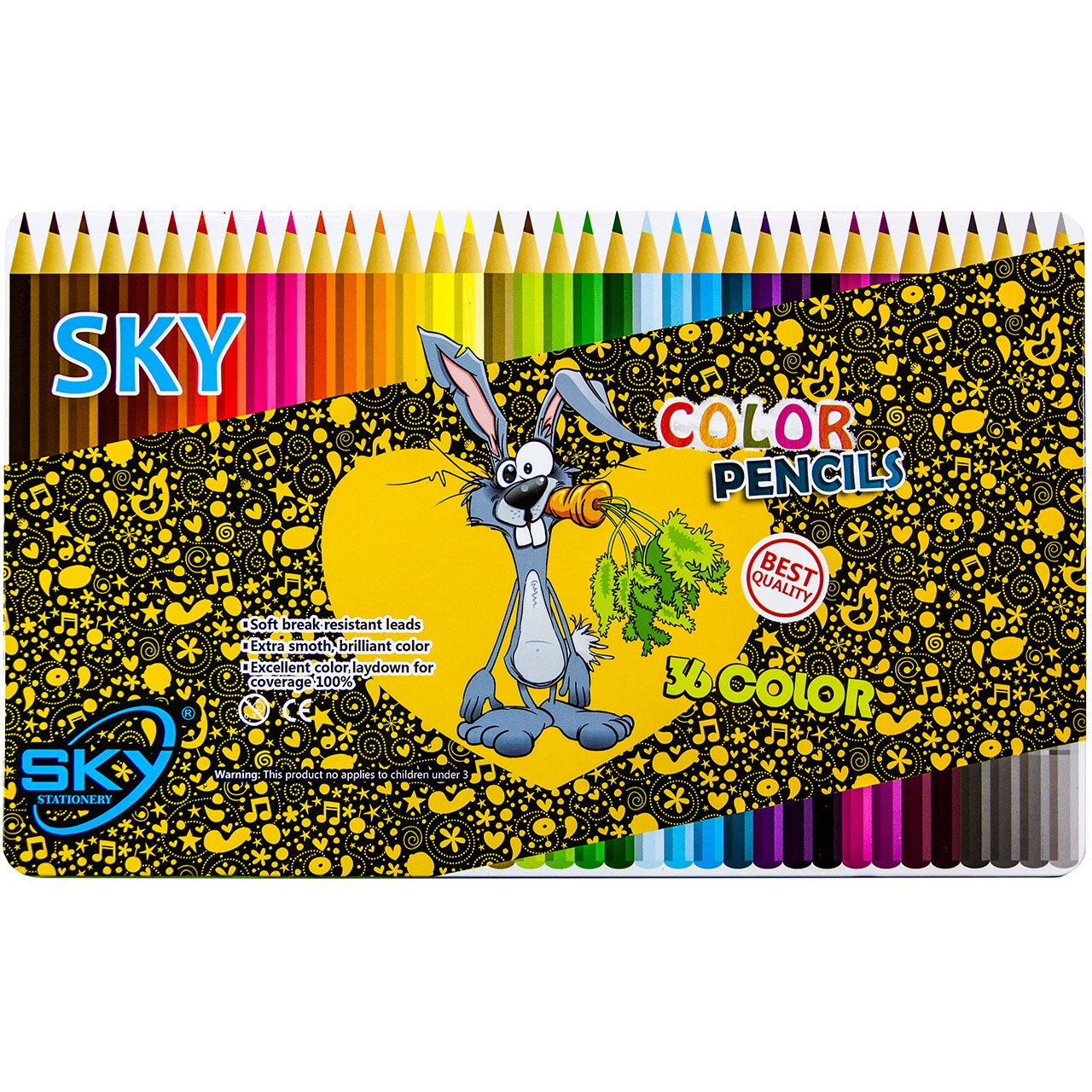 مداد رنگی 36 رنگ اسکای طرح خرگوش
