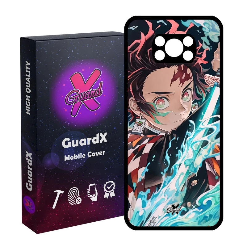 کاور گارد ایکس طرح Demon Slayer Anime مدل Glass10589 مناسب برای گوشی موبایل شیائومی Poco X3 NFC/Poco X3/Poco X3 Pro