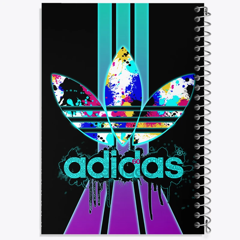 دفتر ژورنال نویسی 50 برگ خندالو مدل نقطه ای طرح آدیداس (Adidas) کد 36941