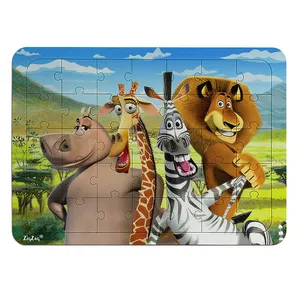 پازل 35 تکه زیگ زاگ مدل چوبی ماداگاسکار کد 351058