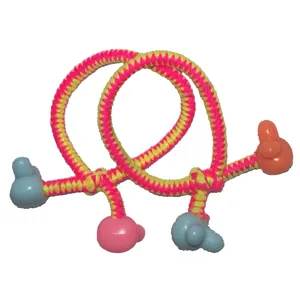 کش مو دخترانه مدل  گره ای مروارید خرگوشی بسته 2 عددی