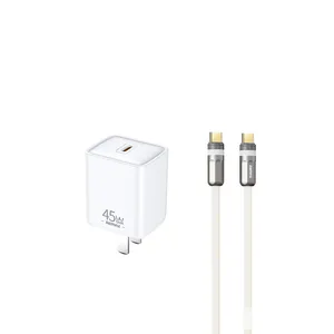 شارژر دیواری 45 وات ریمکس مدل S24 ULTRA به همراه کابل تبدیل USB-C