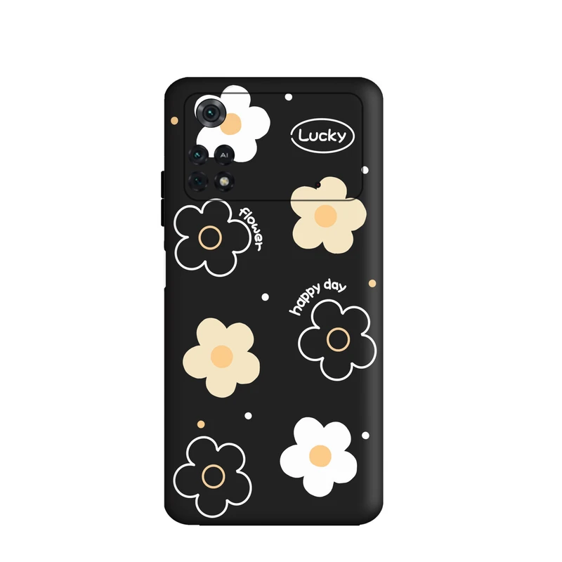 کاور قاب گارد طرح گل بابونه کد f7196 مناسب برای گوشی موبایل شیائومی Poco M4 Pro 4G