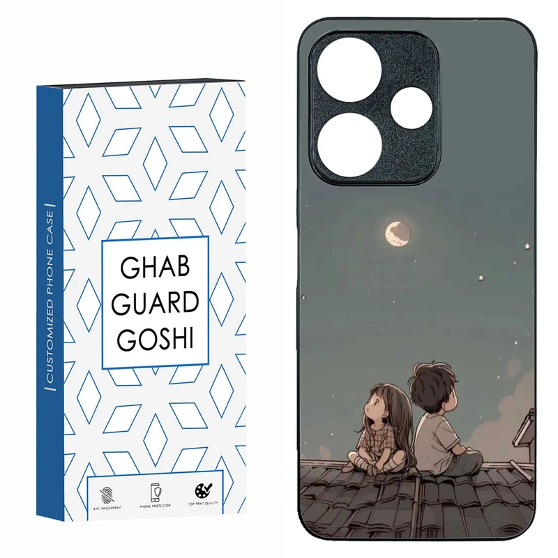 کاور قاب گارد گوشی طرح پسر و دختر کد TPU-183 مناسب برای گوشی موبایل شیائومی  REDMI 13  