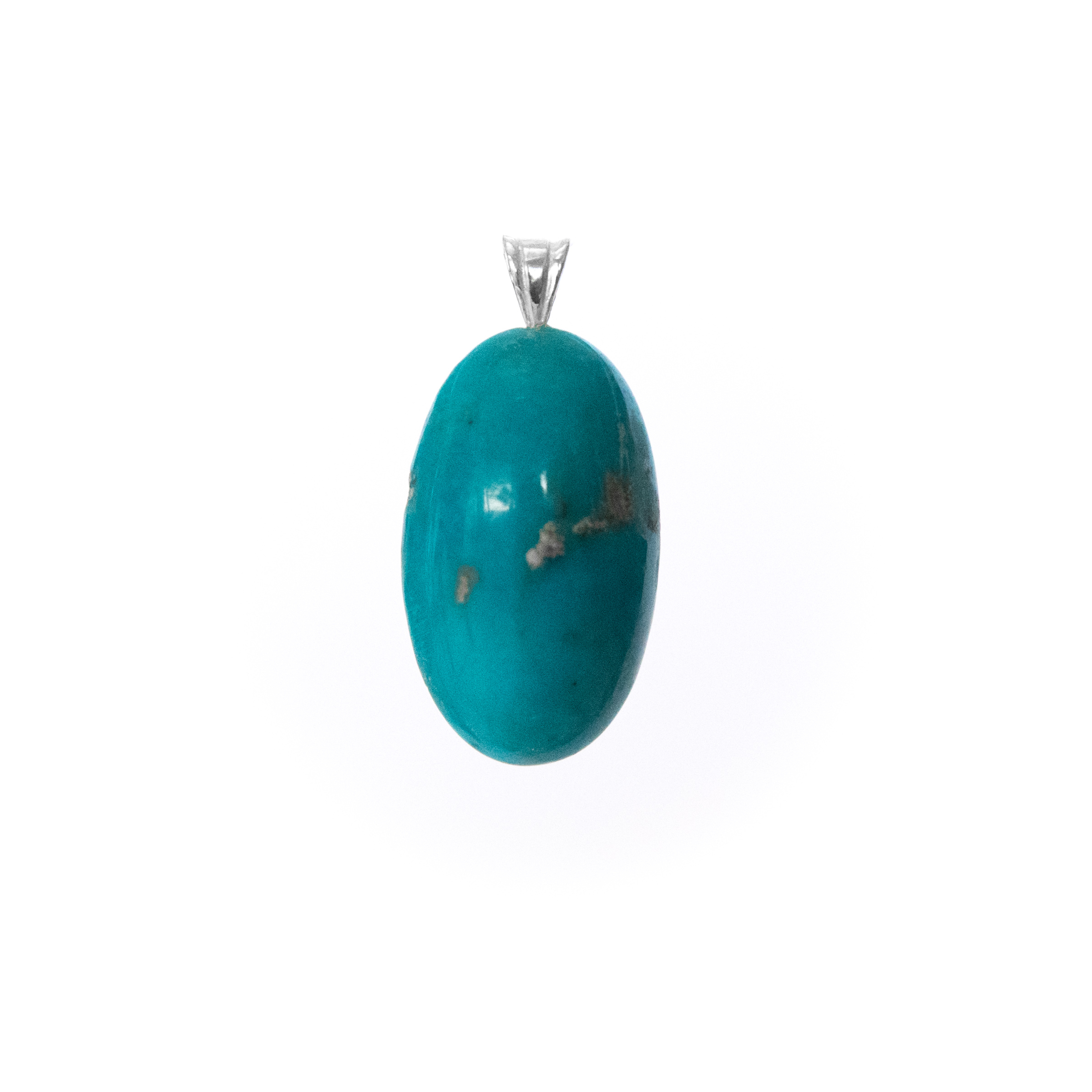 آویز گردنبند نقره زنانه طرح فیروزه مدل T6