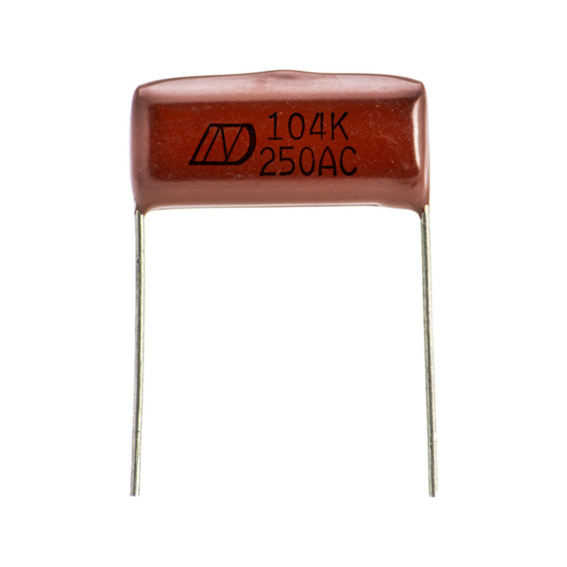 خازن پلی استر 100 نانو فاراد مدل 104j AC بسته 2 عددی
