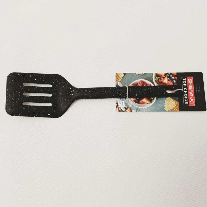 کفگیر شنگیا مدل سیلیکونی شیار دار کد P5016