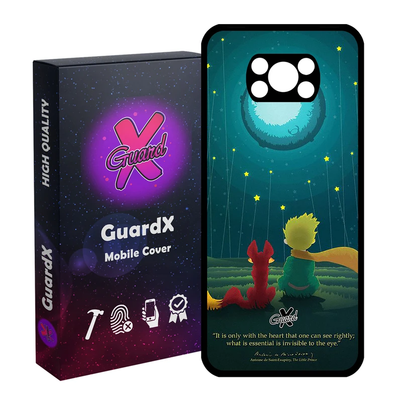 کاور گارد ایکس طرح Little Prince مدل Glass1000153 مناسب برای گوشی موبایل شیائومی Poco X3 Pro