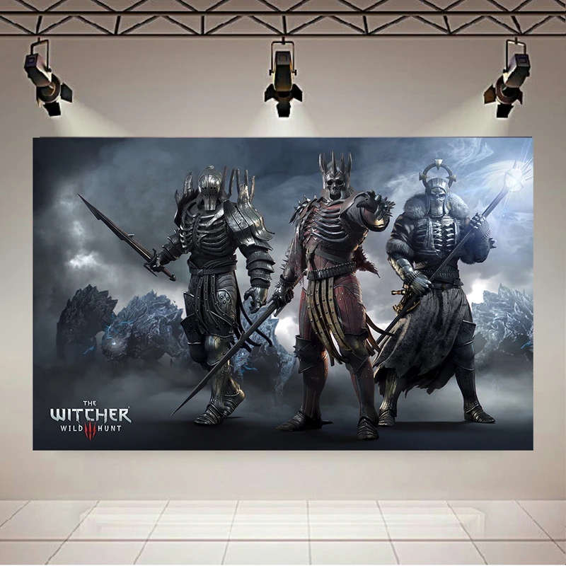 پوستر پارچه ای طرح گیم ویچر مدل The Witcher 3 WIld Hunt Generals کد AR120