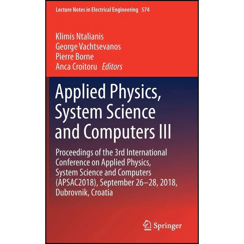 کتاب Applied Physics, System Science and Computers III اثر جمعي از نويسندگان انتشارات Springer