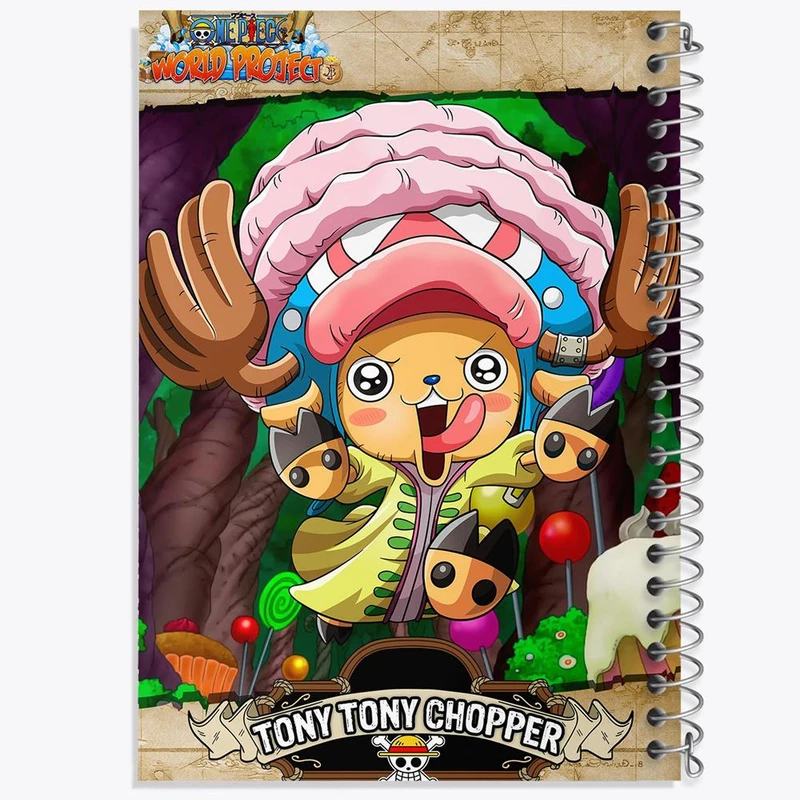 دفتر لیست خرید 50 برگ خندالو طرح تونی تونی چاپر انیمه وان پیس One Piece کد 17264