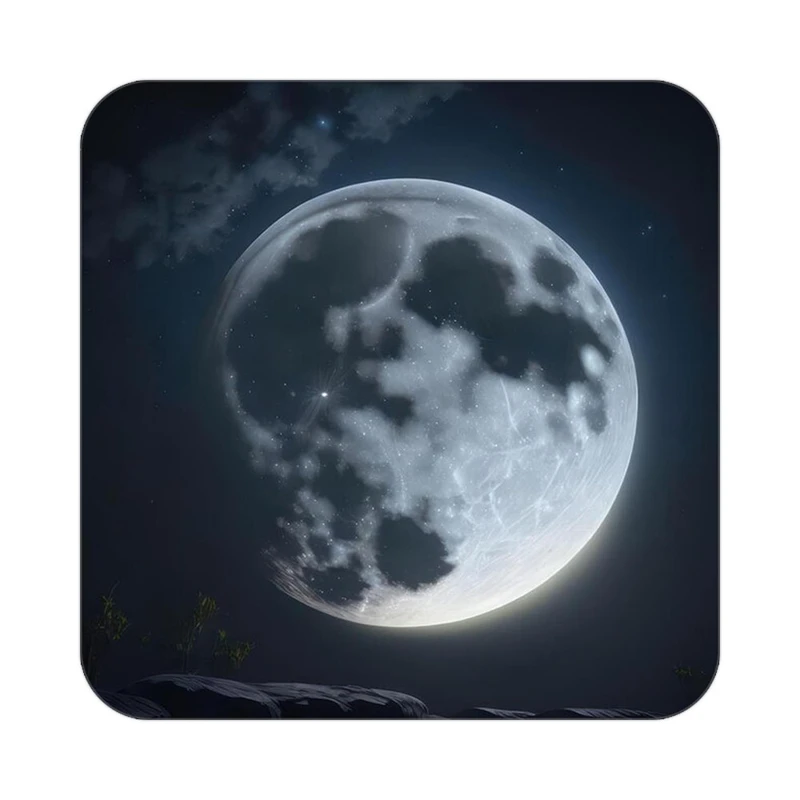 زیر لیوانی کاکتی طرح ماه و ستاره مدل mp52860