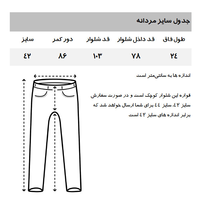 شلوار جین مردانه مانگو مدل GR098JAN